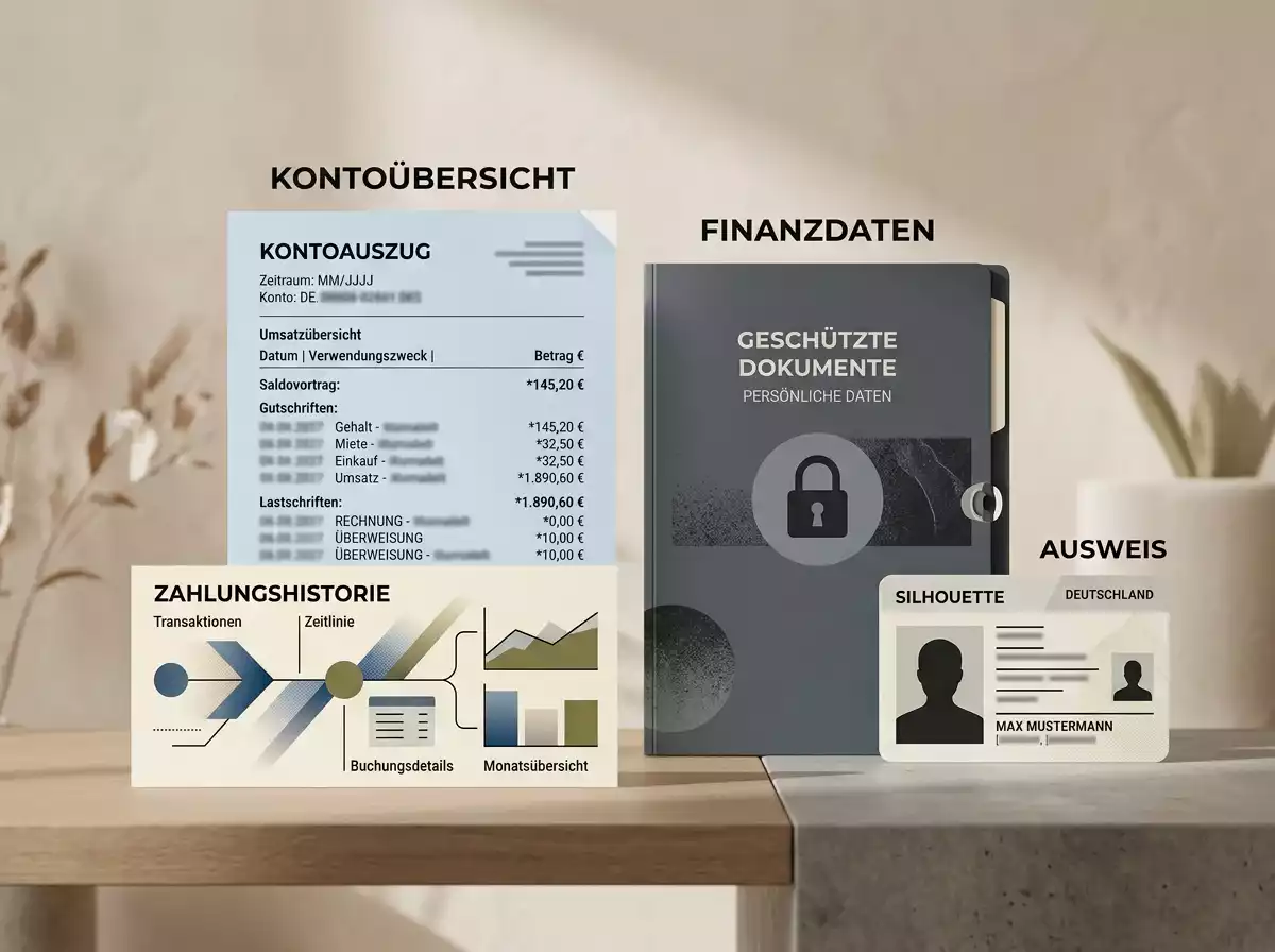 Sachliche Übersicht zu Zahlungskonto, Nachweisen und Auszahlungsschritten